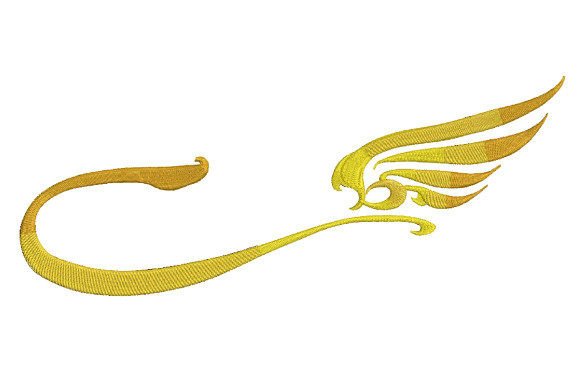 Broom Frame with Golden Wing