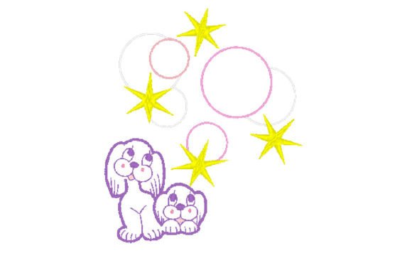 Cute Dogs: A Charming Embroidery Design for Meaningful Handmade Gifts