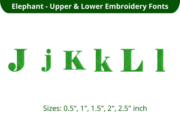 Elephant Font JKL: A Boutique Embroidery Designer’s Review