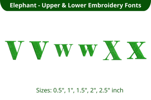 Elephant Font VWX: A Seasonal Embroidery Font Review