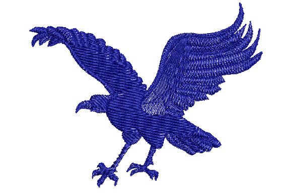 Falcon Spreading Its Wings