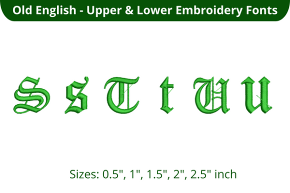Old English Font STU: Timeless Elegance for Personalized Gifts