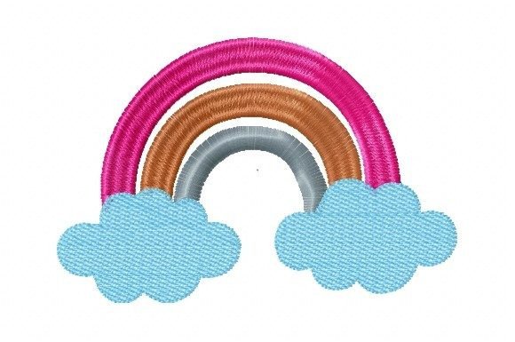 Rainbow with Cloud: A Boutique Sweatshirt Embroidery Review