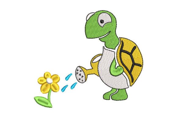Turtle Watering Plant